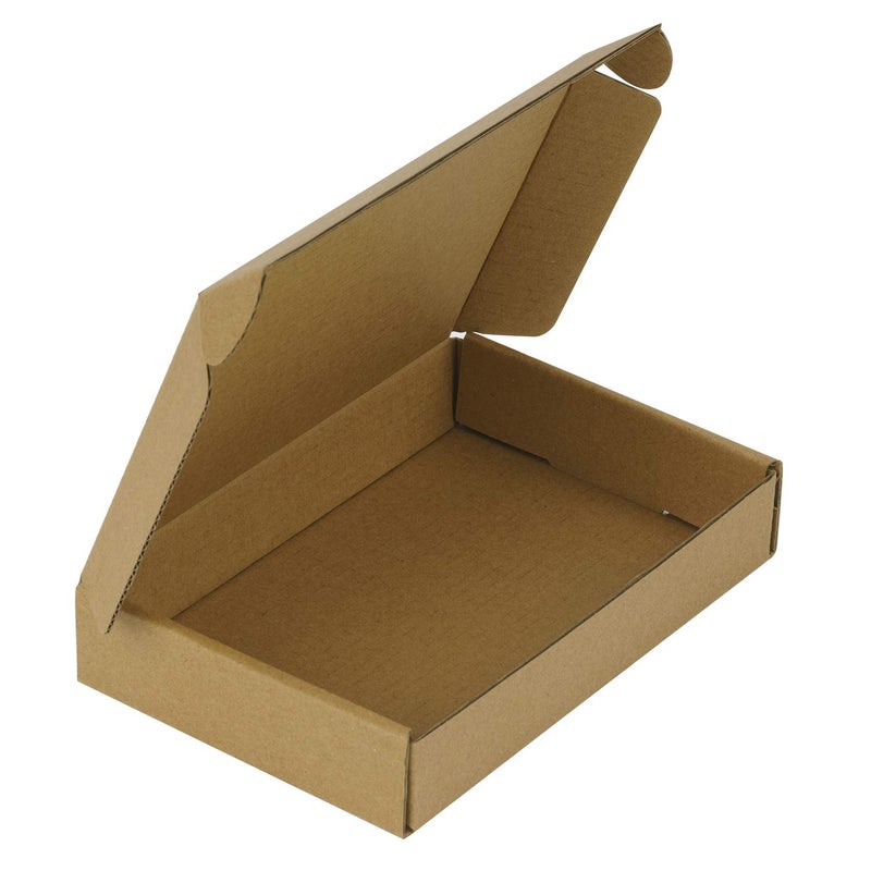 RUSPEPA صندوق كرتوني قابل لإعادة التدوير من RUSPEPA - صناديق بريد صغيرة - 6" x 4" x 1" - صندوق كرتوني مثالي لشحن علبة الهاتف المحمول الصغيرة - 50 عبوة - كرافت - Image 1